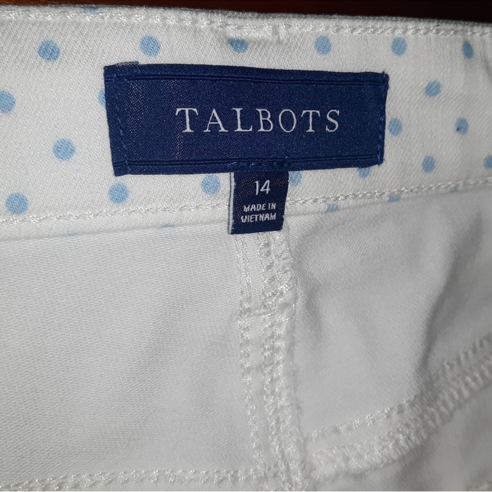 Talbots White Ankle Cropped Jeans